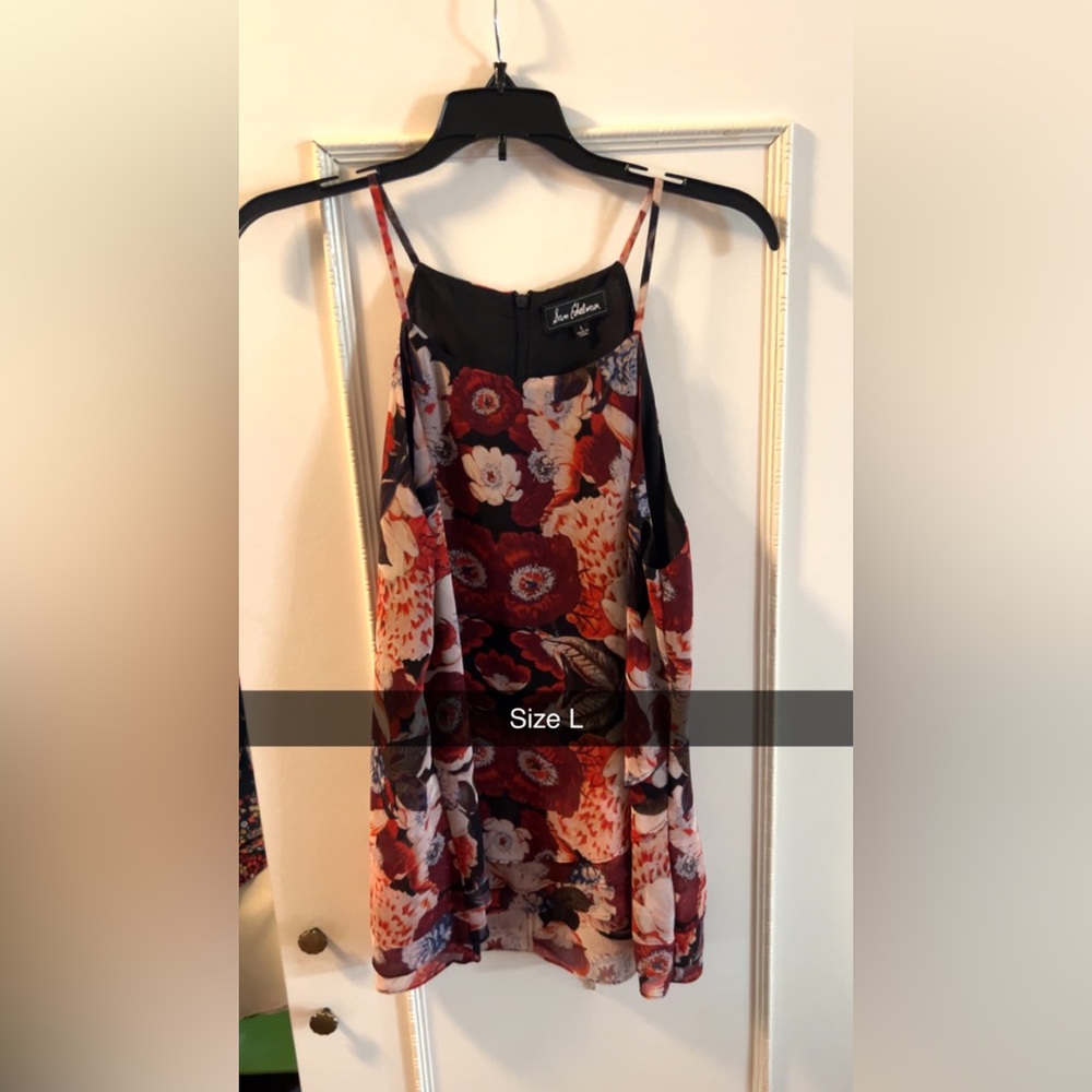 Floral Sleeveless Top - Size L